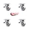 Service Caster 4 Inch Semi Steel Caster Set with Roller Bearings and Total Lock Brakes SCC SCC-TTL30S420-SSR-4 - alternate 5